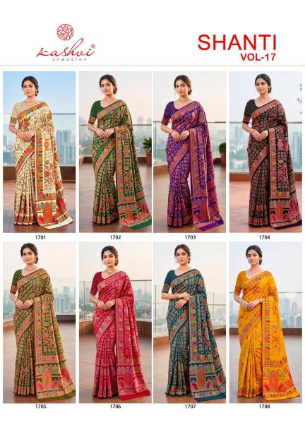 Kashvi shanti vol-17 saree wholesale market